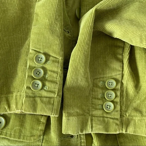 Talbots Avocado green corduroy blazer Size 2P - Picture 7 of 9
